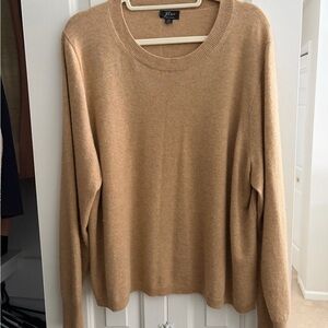 J. Crew Women's Camel Crew Neck Sweater